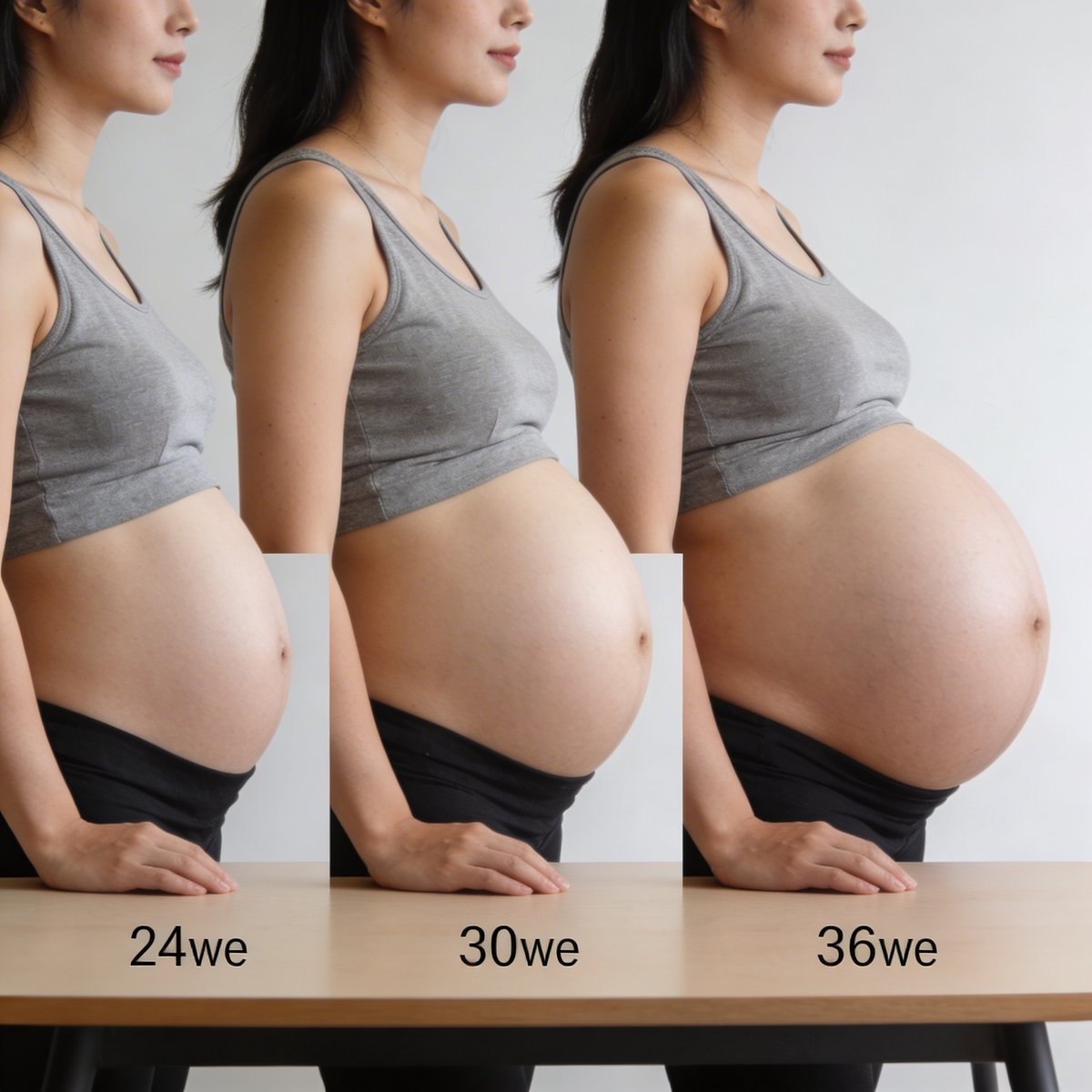 Kalender mit den optimalen Wochen für ein Schwangerschafts-Shooting zwischen 28 und 34 SSW